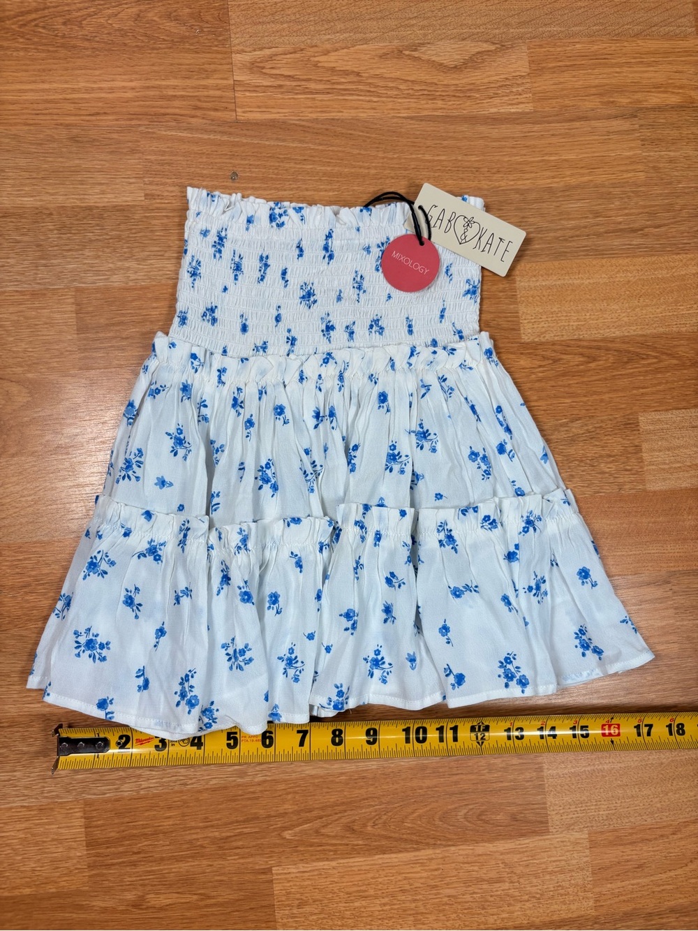 MIXICOLOGY - Gab & Kate Tube Top or Skirt with Blue Floral Print